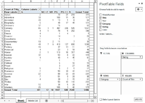 Completed PivotTable